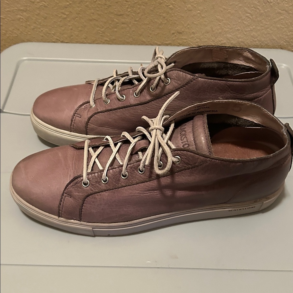 Blackstone leather mid, Charcoal color size 12 EUC - Picture 2 of 5